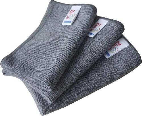Mikrofiber Genel Temizlik Bezi 40X40Cm 3'Lü Gri 190 - 210 Gr/M²