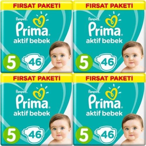 Aktif Bebek 5 Numara Fırsat Paketi 46 X 4=184 Adet