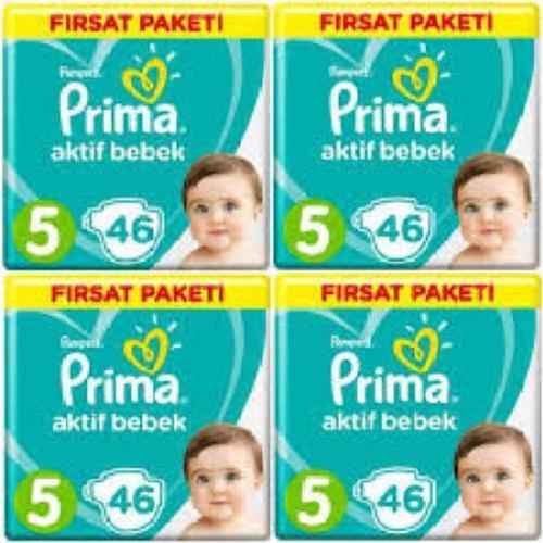 Bebek Bezi Aktif Bebek 5 Beden 46 Adet X 4 (184 Adet)