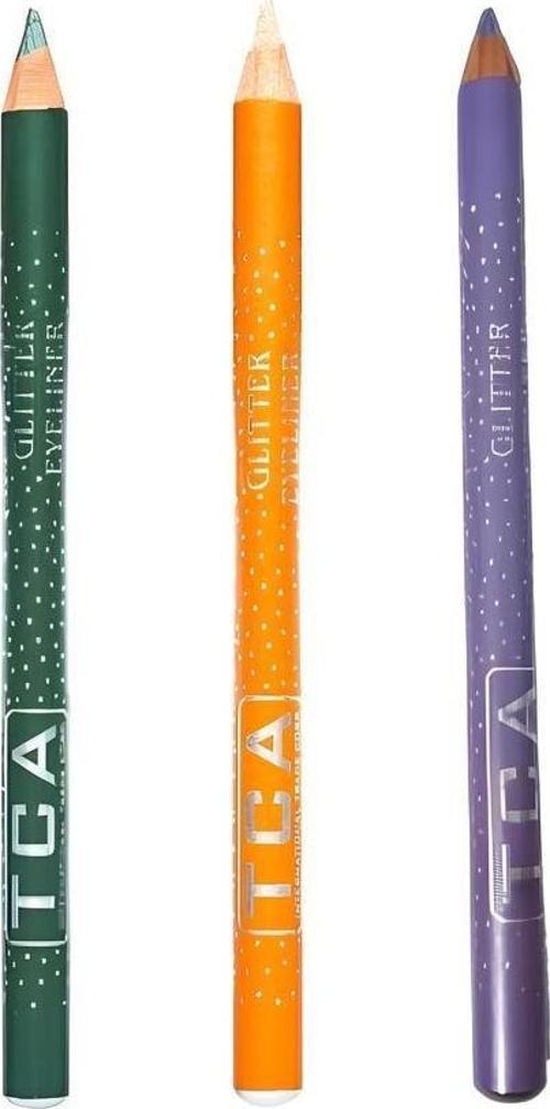 3'Lü Simli Glitter Eyeliner Kalem Seti