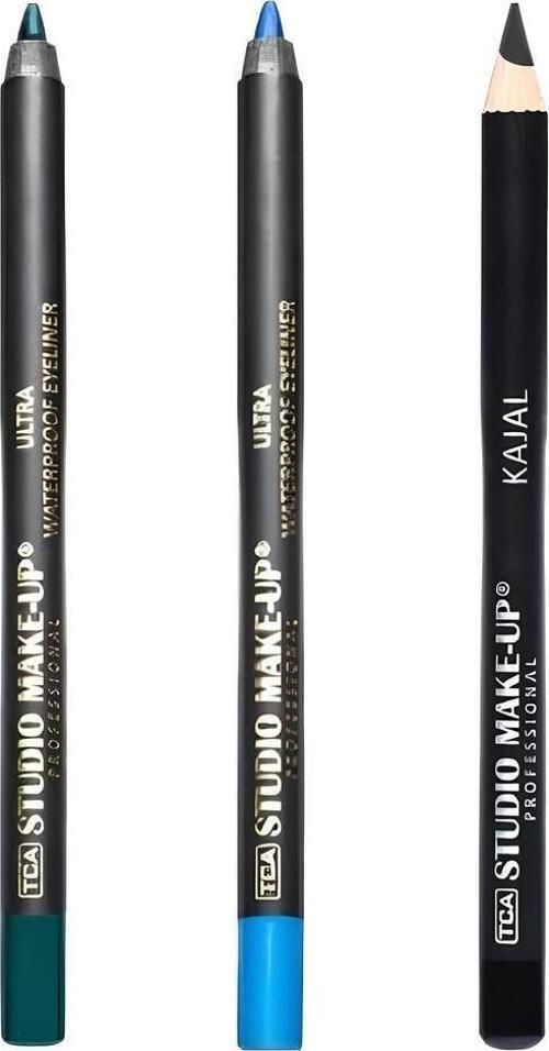 3'Lü Ultra Waterproof Eyeliner Göz Kalemi Seti
