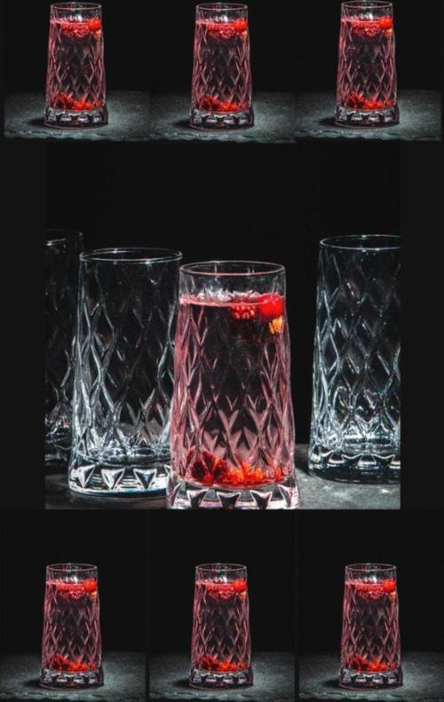 leafy su bardak - su meşrubat bardağı 8 li 420855