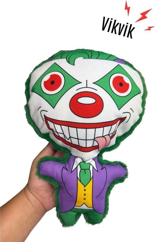 Cadılar Bayramı Temalı Peluş Joker Köpek Oyuncağı Vikvik Sesli Peluş Köpek Oyuncağı