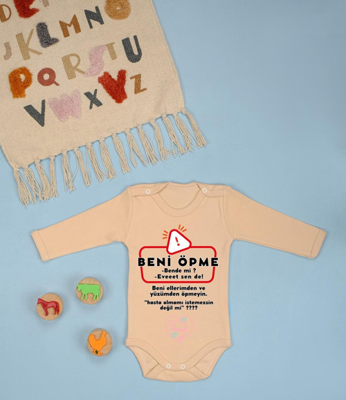 %100 Beni Öpme Baskılı Zıbın & Body