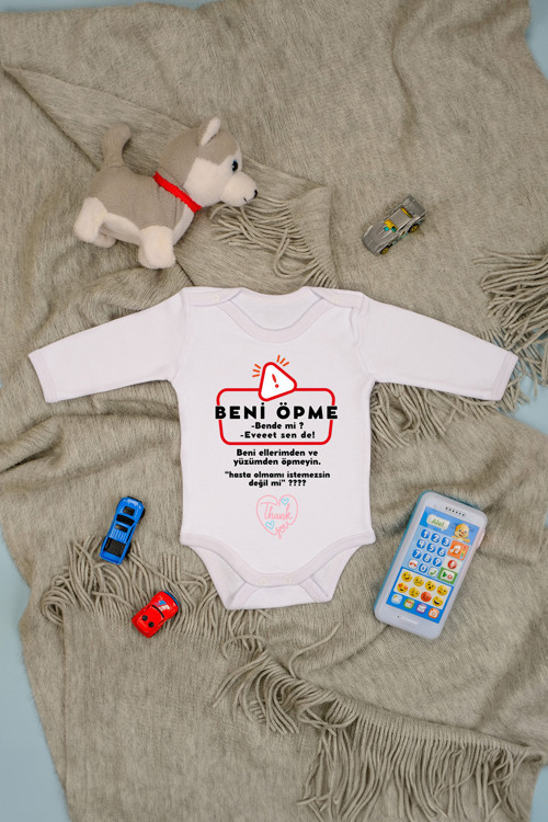 %100 Beni Öpme Baskılı Zıbın & Body