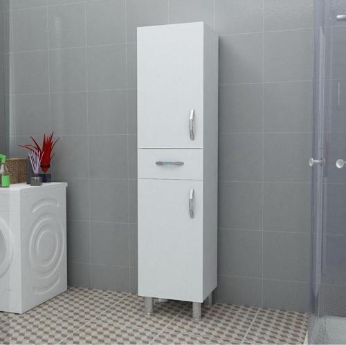 Tudor Banyo Boy Dolabı-Çok Amaçlı Dolap-Kiler Dolabı 40 Cm Beyaz