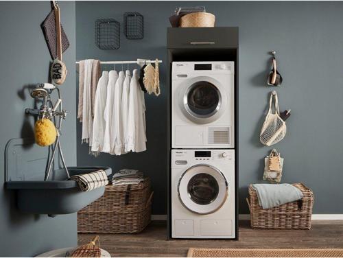 Tdesigno Hane Banyo Dolabı-Çok Amaçlı-Çamaşır Makinesi Dolabı Beyaz