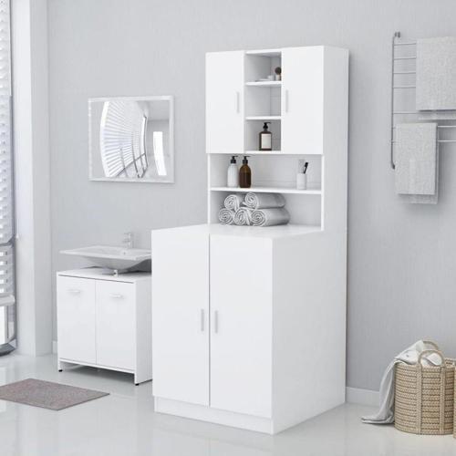 Tdesigno Rengin  Banyo Dolabı-Çok Amaçlı-Çamaşır Makinesi Dolabı