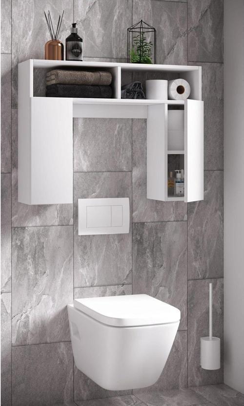 Tdesigno Uhde Klozet Arkası-Üstü-Banyo Dolabı-Çok Amaçlı