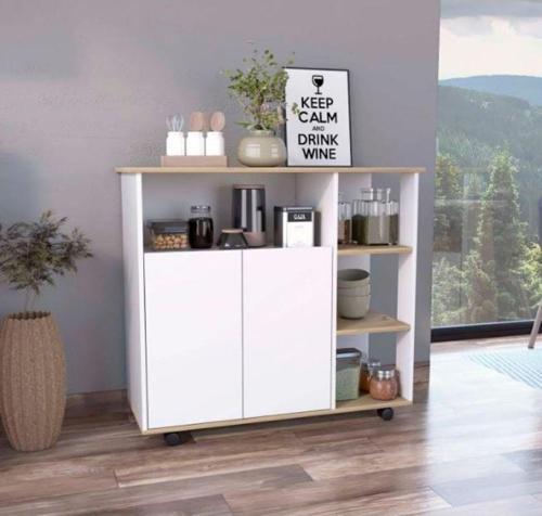 Şafak Mutfak Adası - Beyaz-120 Cm