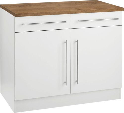 Tdesigno Asel Mutfak Çekmeceli Alt Modül - Dolap 120 Cm Beyaz Tezgah Dahil