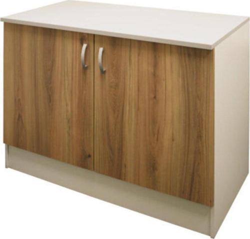 Tdesigno Asil Mutfak Alt Modül - Dolap 120 Cm Meşe Tezgah Dahil