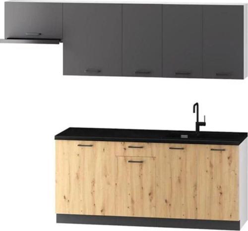 Tdesigno Tdesıgno Dilara Mutfak 240 Cm Antrasit