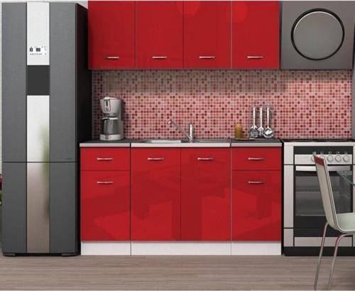 Tdesigno Tdesıgno Evrim Mutfak 160 Cm Parlak Kırmızı