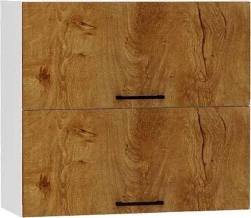 Alin Mutfak Üst Modül Çok Amaçlı Dolap 80 Cm 2 Katlı - Meşe