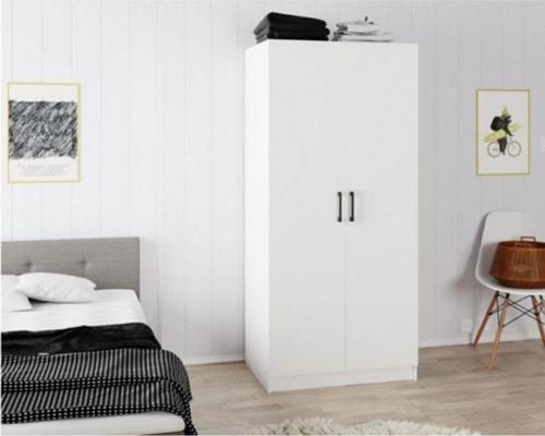 Tdesigno Aylin Giyinme Dolabı - Çok Amaçlı Dolap - Gardırop 80 Cm Beyaz