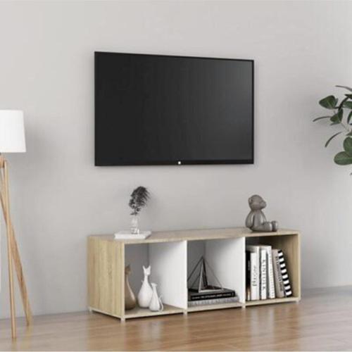 Tdesigno Tdesıgno Nur Televizyon Sehpası - Ünitesi -Kitaplık-Beyaz 108 Cm 3 Raflı