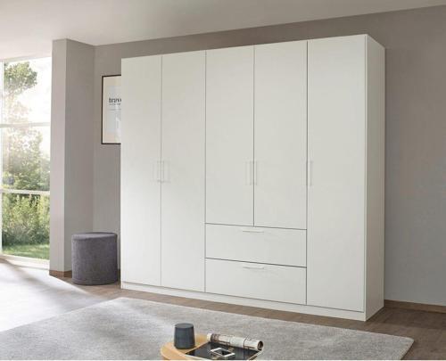 Tdesigno Araz Giyinme Dolabı - Çok Amaçlı Dolap - Gardırop 225 Cm-5 Kapaklı-2 Çekmeceli