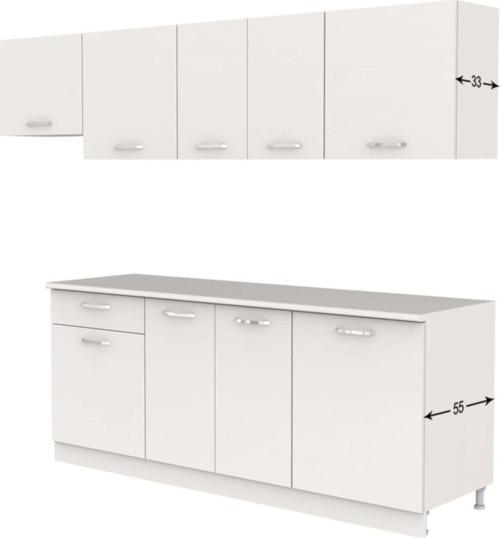 Tdesigno Nihal Hazır Mutfak Dolabı 260 Cm – - Beyaz