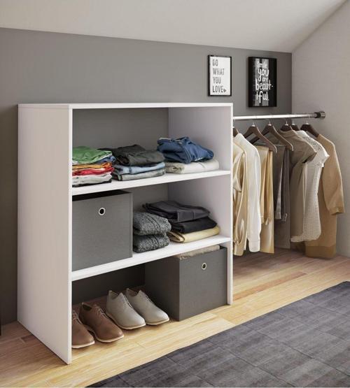 Tdesigno Alaz Giyinme Dolabı - Çok Amaçlı Dolap - Gardırop 180 Cm Açık Giyinme Dolabı