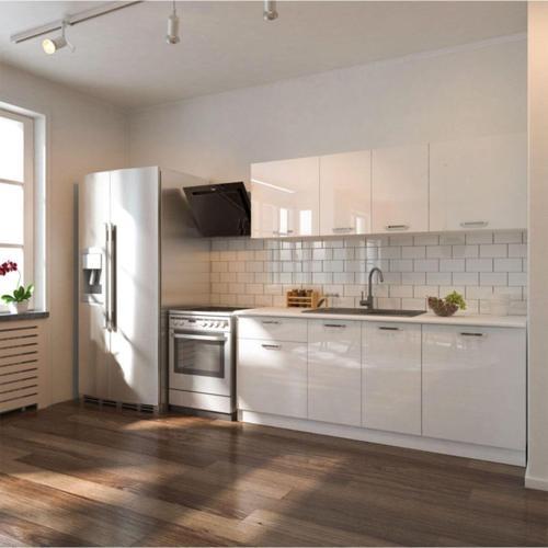 Tdesigno Lidya Hazır Mutfak Dolabı 200 Cm/ Beyaz/ Tezgah Dahil Değil