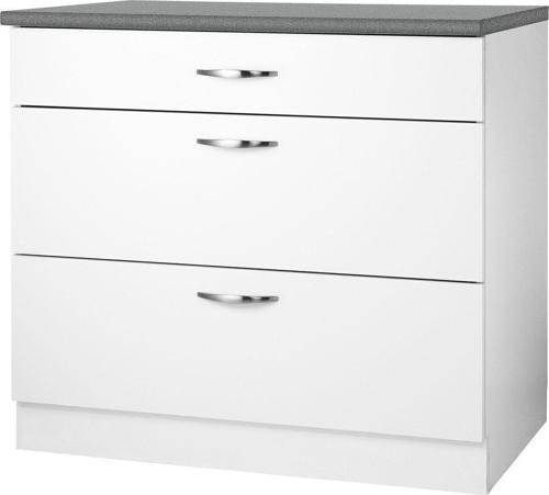 Tdesigno Tuna Mutfak Çekmeceli Alt Modül 80 Cm Beyaz