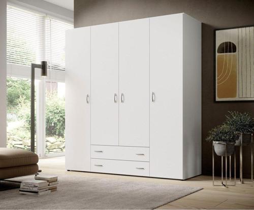 Tdesigno Ahter Giyinme Dolabı - Çok Amaçlı Dolap - Gardırop 160 Cm-4 Kapaklı-2 Çekmeceli
