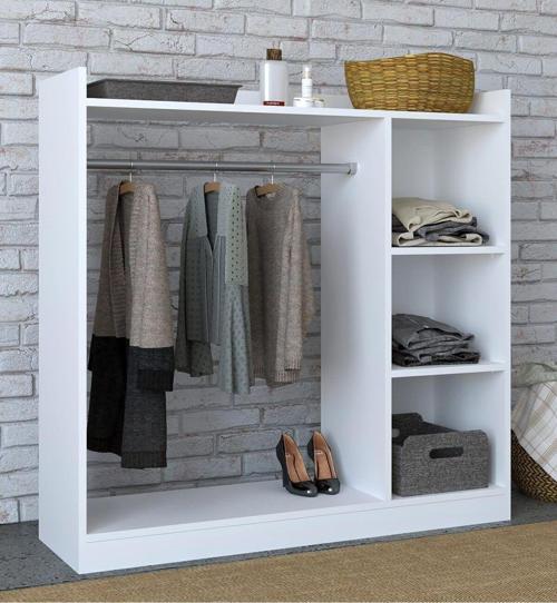 Tdesigno Ala Giyinme Dolabı - Çok Amaçlı Dolap - Gardırop 120 Cm Açık Giyinme Dolabı