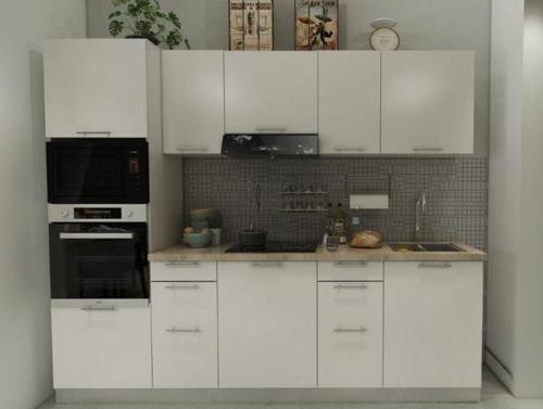 Tdesigno Tdesıgno Viva Mutfak 260 Cm-Kiler Dahil Beyaz