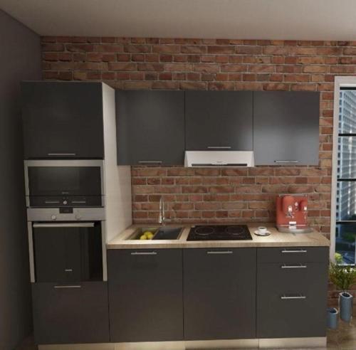 Tdesigno Vega Mutfak 240 Cm-Kiler Dahil Antrasit