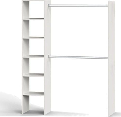 Tdesigno Efil Açık Giyinme Dolabı Gardırop Beyaz 140 Cm
