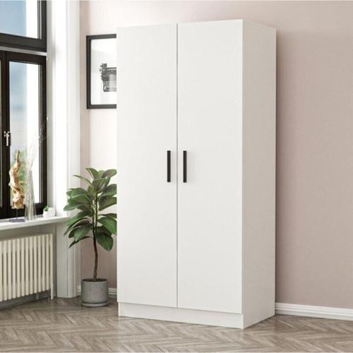 Tdesigno Tdesıgno Hira Giyinme Dolabı - Çok Amaçlı Dolap - Gardırop 80 Cm Beyaz