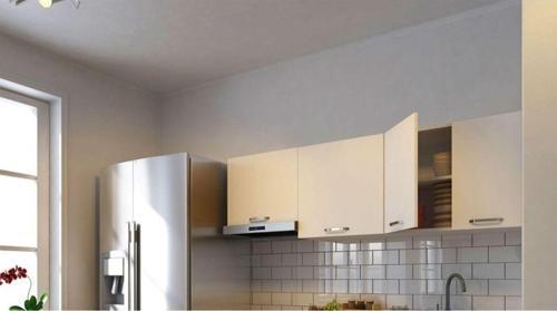 Tdesigno Melodi Üst Mutfak Dolabı 200 Cm –Beyaz