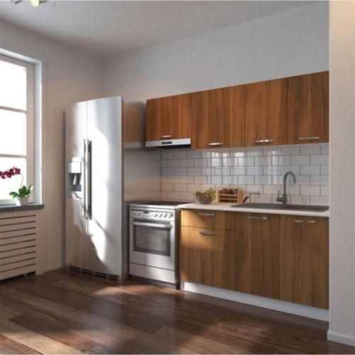 Tdesigno Ceviz Miray Hazır Mutfak Dolabı 200 Cm