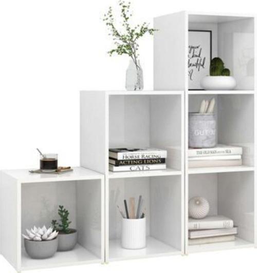 Tdesigno Dila-kitaplık Ofis Dolabı Beyaz 6 Raflı 90 Cm