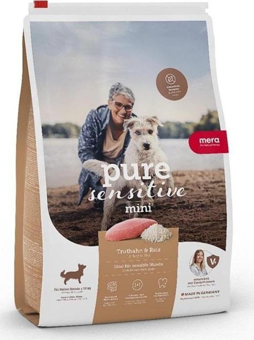 Mera Pure Sensitive Hindi Etli ve Pirinçli Küçük Irk Yetişkin Köpek Maması (4 kg)
