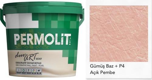 DuvArt Sedef Dekoratif Duvar Boyası - GP4 AÇIK PEMBE - 0.75 Lt.