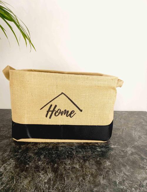 Home Jüt Hasır Ev Düzenleyici Mutfak Banyo Salon Sepeti Katlanır Sıvı Korumalı Büyük