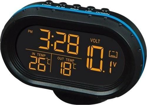 Araba Araç Oto Çok Fonksiyonlu Termometre Saat Voltmetre Vst7009