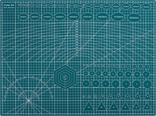 Kesme Matı Cutting Mat Kesim Altlığı A2 Ebatında 60cm x 45cm