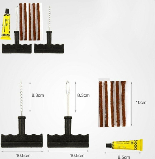 Lastik Tubeless İçin Tamir Seti Kiti Fitil ve Solüsyon