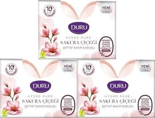 Hydro Pure Sabun Sakura Çiçeği 1350gr Paket 3Lü