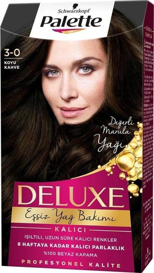 Deluxe Saç Boyası 3-0 Koyu Kahve 50