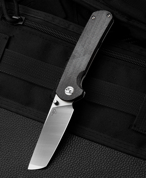 BESTECH SLEDGEHAMMER BG31C Siyah Micarta Sap D2 Çakı