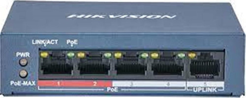 DS-3E0105P-E-M(B) 4 PORT 10-100 4 PORT POE 35W Yönetilemez Switch