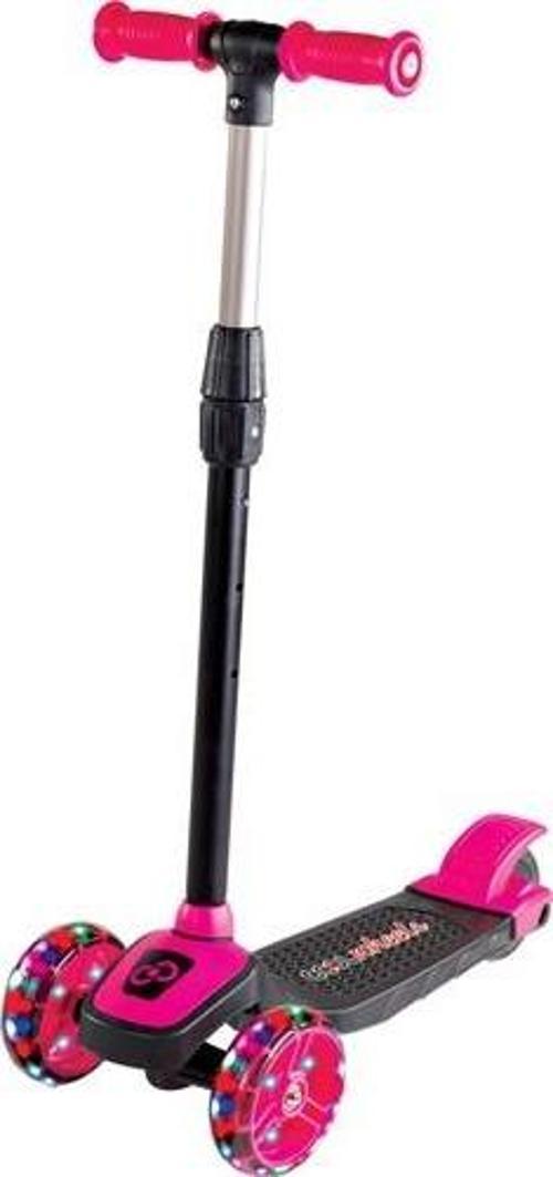 Twist Led Işıklı 3 Tekerlekli Yükseklik Ayarlı Scooter - Pembe