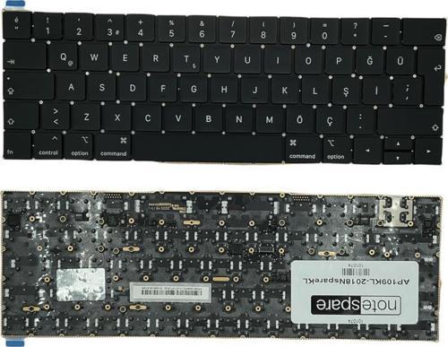 Apple MacBook Pro Touch Bar A1990 (Mid 2018) Uyumlu Klavye Siyah TR