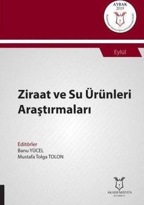 Ziraat ve Su Ürünleri Araştırmaları (AYBAK 2019 Eylül)