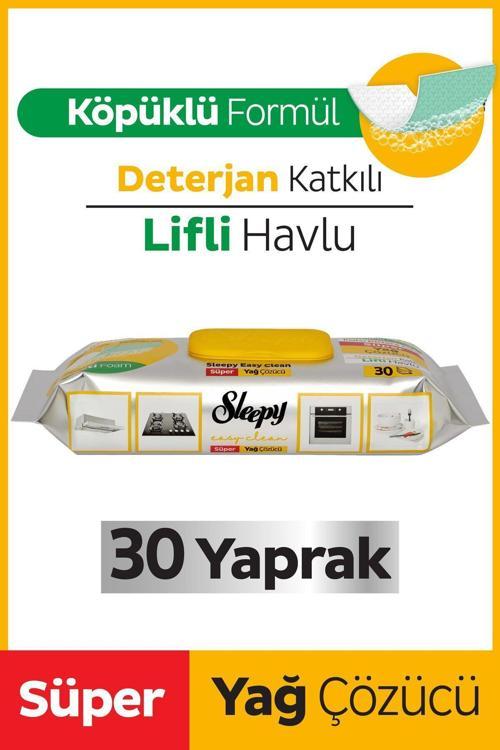 Easy Clean Süper Yağ Çözücü Yüzey Temizlik Havlusu&Mendili 30 Yaprak