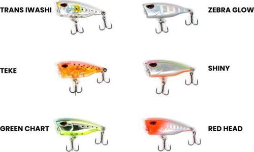 RYUJI MINI POPPER 4CM 2,8GR ZEBRA GLOW